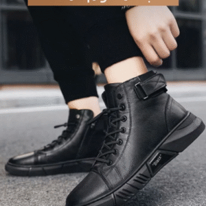 حذاء جلدي أسود ClassicStep 👞