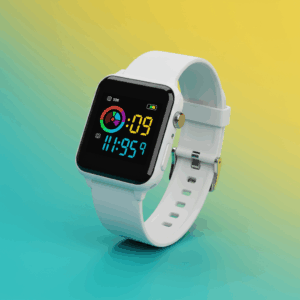 ساعة نسائية كريستال فضية ⌚💎