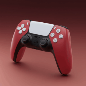 يد DualSense أحمر كوزمي 🎮❤️