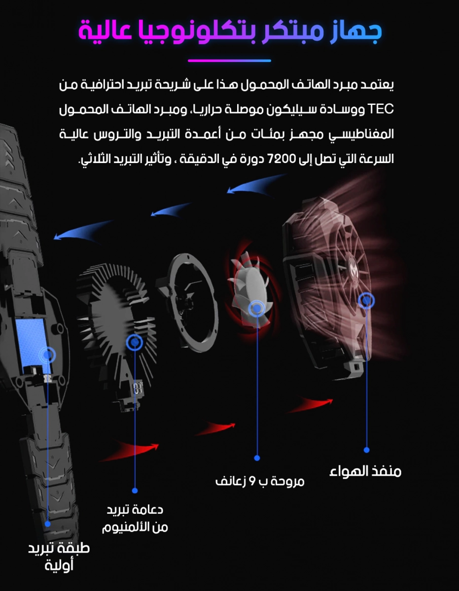 مروحة تبريد الهاتف CoolPhone Pro ❄️ - الصورة 7