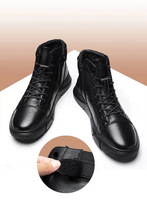 حذاء جلدي أسود ClassicStep 👞 - الصورة 11